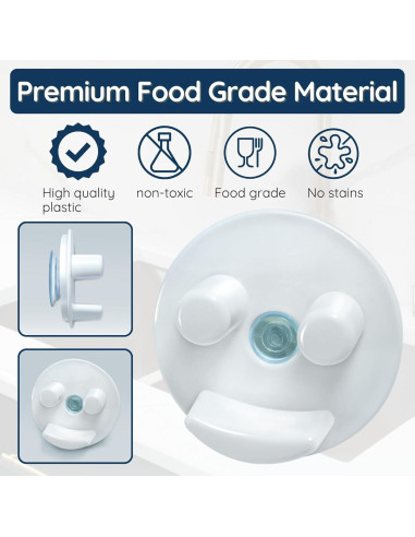 Caddy para Esponjas Storage Theory - Organizador Blanco 2 Pzas