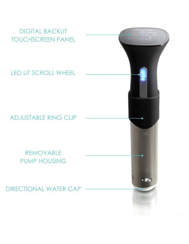 Cocedor Sous-Vide MegaChef MC-1000 con Pantalla Táctil 1000W