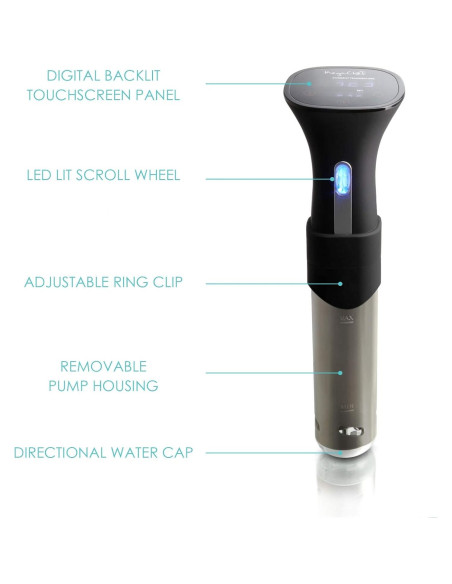 Cocedor Sous-Vide MegaChef MC-1000 con Pantalla Táctil 1000W