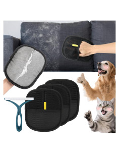 Guantes de Limpieza para Pelo de Mascota Mity Rain 3PCS