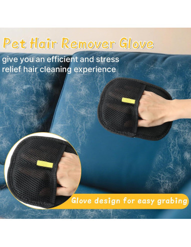 Guantes de Limpieza para Pelo de Mascota Mity Rain 3PCS