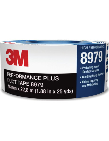 Cinta adhesiva 3M 8979 Performance Plus azul 2" x 22.86 m