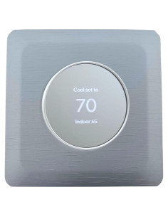 Placa de Pared Cuadrada Gris Puerto para Termostato Google Nest 2020