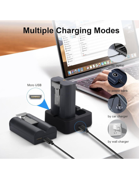 2 Baterías Recargables Fukuai 6800mAh para Timbre Ring