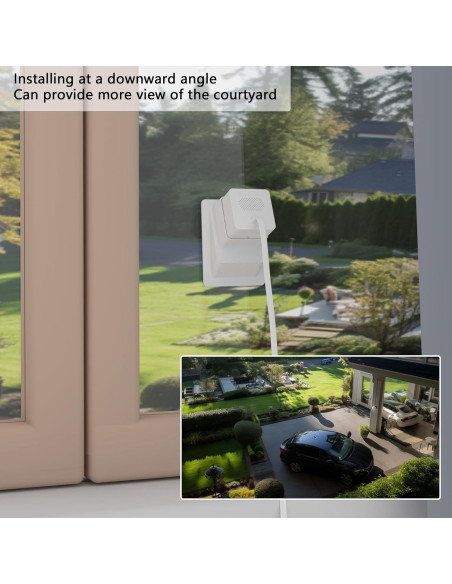 Soporte de Ventana Angulado Teccle para Wyze Cam OG - 20 Grados