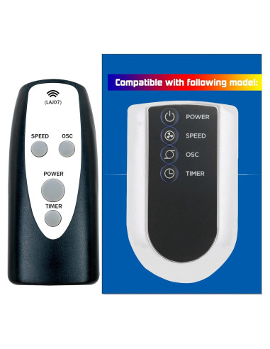 Control Remoto Lasko para Ventilador de Torre Oscilante