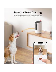 Cámara para Mascotas TKENPRO 2K con Dispensador de Golosinas 2