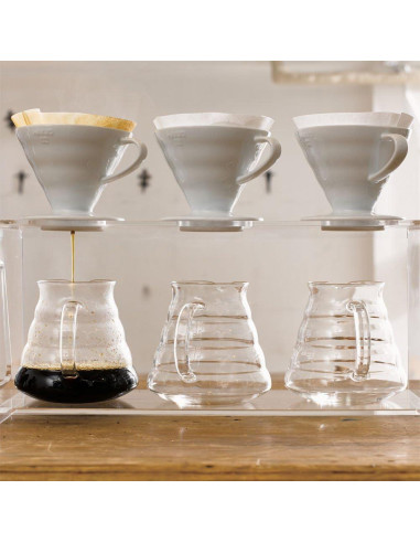 Servidor de Vidrio Hario V60 600ml Resistente al Calor