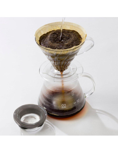 Servidor de Vidrio Hario V60 600ml Resistente al Calor