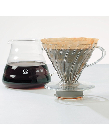 Servidor de Vidrio Hario V60 600ml Resistente al Calor