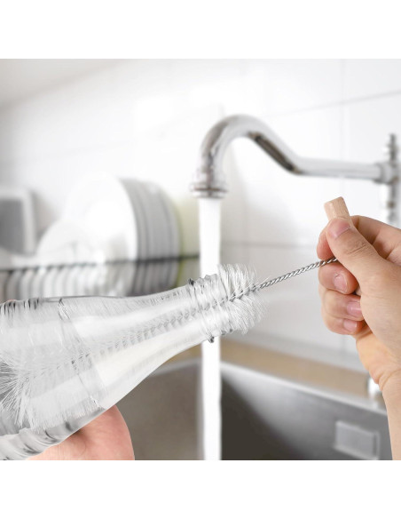 Cepillo Limpiador de Botellas Lyreh 32 cm Cerdas Suaves