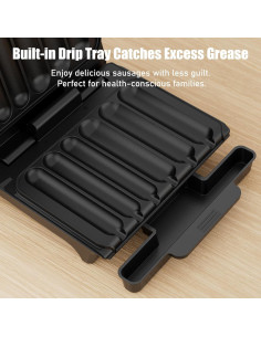 Parrilla Eléctrica para Hot Dogs KEINVE MF1215 850W Antiadherente 2