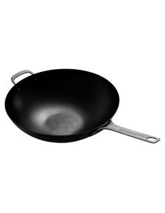 Wok de Acero Carbono Kamado Joe 7L Antiadherente con Mango Inoxidable