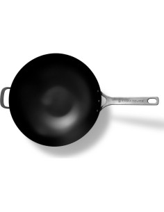 Wok de Acero Carbono Kamado Joe 7L Antiadherente con Mango Inoxidable 2