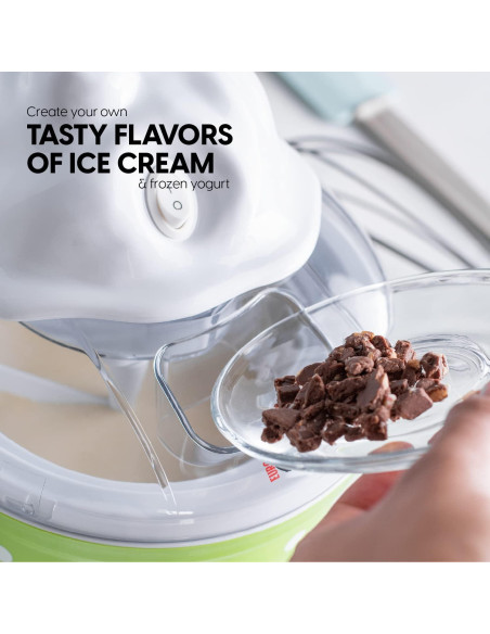 Máquina de Helados Euro Cuisine ICM26GRA 1.2L Verde