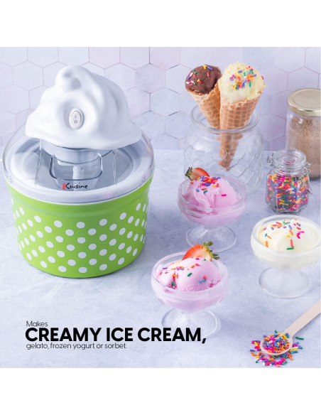Máquina de Helados Euro Cuisine ICM26GRA 1.2L Verde