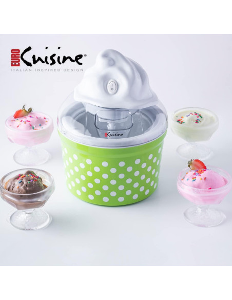 Máquina de Helados Euro Cuisine ICM26GRA 1.2L Verde