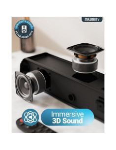 Barra de Sonido Bluetooth Majority Naga 60, 120W, 2.1 Canal, Subwoofer Integrado 2