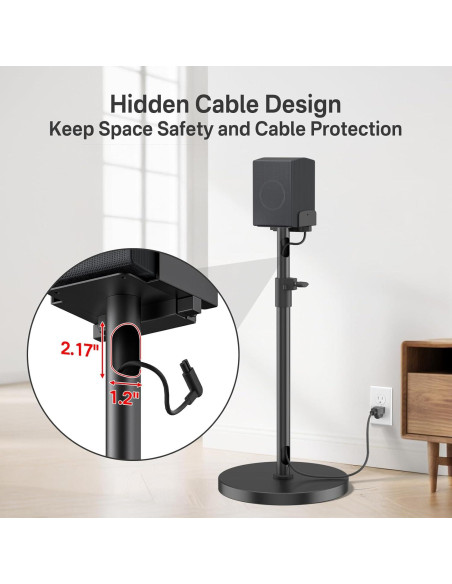 Soportes de Altavoces Ajustables Aiweiwa para Samsung - 73.66 a 95.25 cm