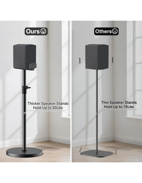 Soportes de Altavoces Ajustables Aiweiwa para Samsung - 73.66 a 95.25 cm