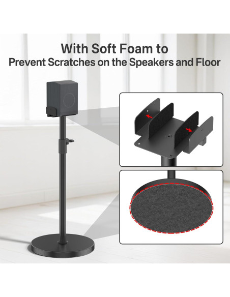 Soportes de Altavoces Ajustables Aiweiwa para Samsung - 73.66 a 95.25 cm