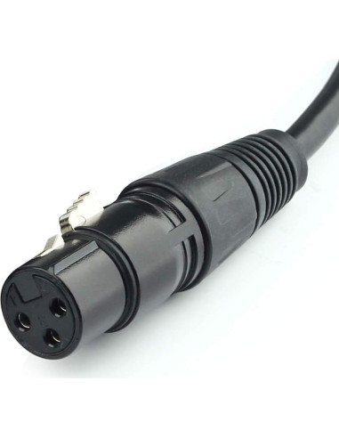 Cable adaptador XLR 3 pines hembra a 5 pines macho SiYear 30 cm - 2 piezas