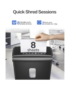 Destructora de papel micro-corte Locksworth AZ1687-2 8 hojas P4 2