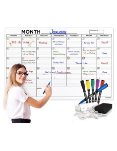 Calendario de Pared Grande 121.9x91.4cm Scribbledo 2024