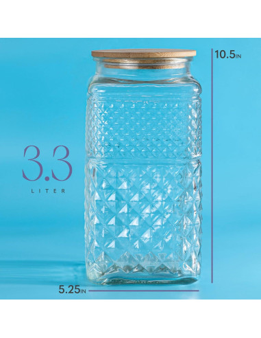 Tarro de Galletas de Vidrio Hermético Kitchentoolz 3.25L