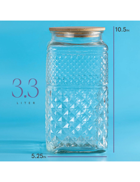 Tarro de Galletas de Vidrio Hermético Kitchentoolz 3.25L