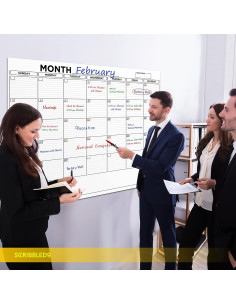 Calendario de Pared Grande 121.9x91.4cm Scribbledo 2024 2
