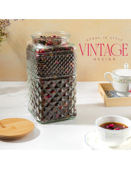 Tarro de Galletas de Vidrio Hermético Kitchentoolz 3.25L