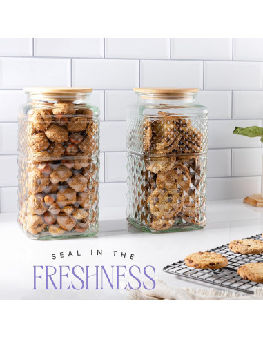 Tarro de Galletas de Vidrio Hermético Kitchentoolz 3.25L