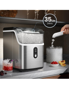 Máquina de Hielo Nugget Kismile 15.88 kg/día Autolimpiante 2