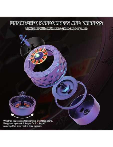 Dados de Ruleta CZYY Metálicos 7-en-1 para D&D y RPG Dados de Ruleta CZYY Metálicos 7-en-1 para D&D y RPG