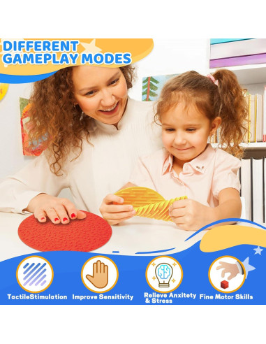 4 Tapetes Sensoriales de Silicona CHESLICR para Niños 1-3 Años