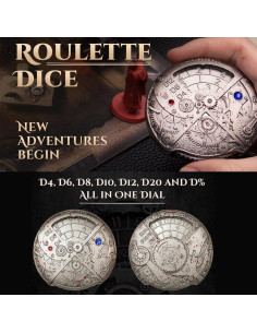 Juego de Dados Mecánicos Giratorios UD Unique D20 DND 2