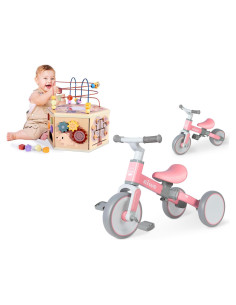 Triciclo 4 en 1 Aiwo para Niños + Cubo de Actividad 7 en 1