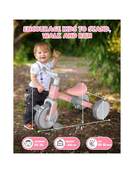 Triciclo 4 en 1 Aiwo para Niños + Cubo de Actividad 7 en 1
