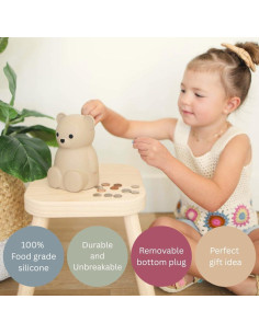 Banco de Monedas de Silicona Brooklyn Neutral para Niños 2