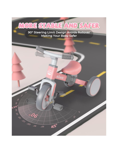 Triciclo 4 en 1 Aiwo para Niños + Cubo de Actividad 7 en 1