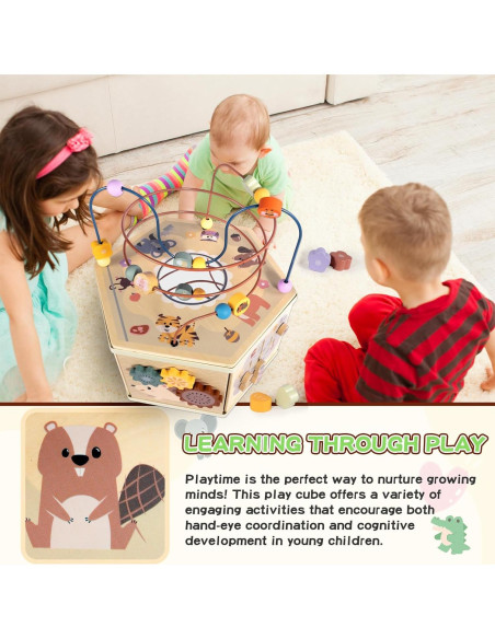 Triciclo 4 en 1 Aiwo para Niños + Cubo de Actividad 7 en 1