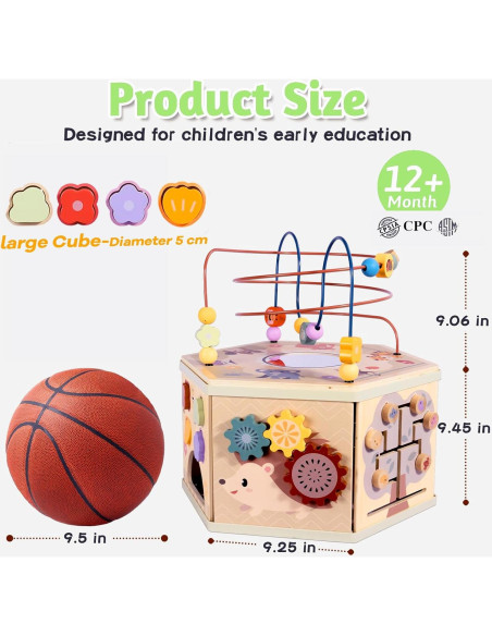 Triciclo 4 en 1 Aiwo para Niños + Cubo de Actividad 7 en 1