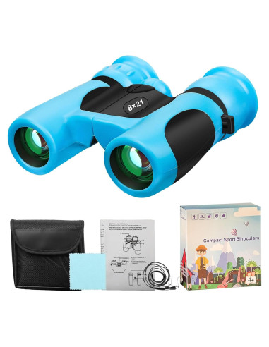 Binoculares BLACKICE 8x21 para Niños, Compactos y a Prueba de Golpes