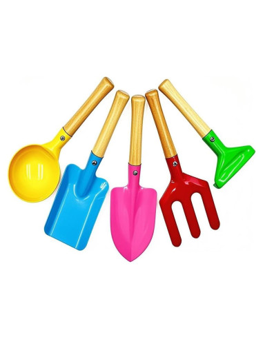 Set de Herramientas de Jardinería Ielek para Niños - 5 Piezas