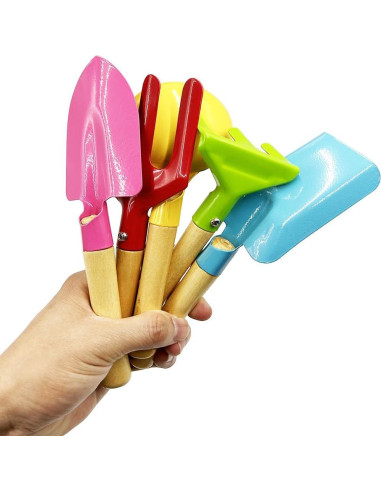 Set de Herramientas de Jardinería Ielek para Niños - 5 Piezas