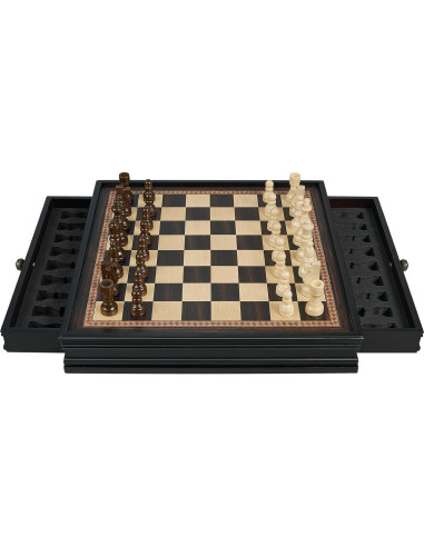 Juego de Ajedrez Magnético BIVOMON 31.75 cm con 2 Cajones