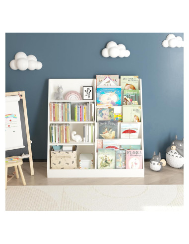 Estantería de Libros y Organizador de Juguetes FUCIHOMA 4 Niveles