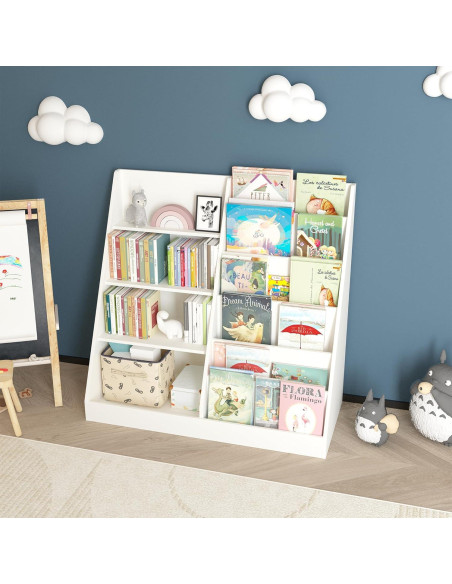 Estantería de Libros y Organizador de Juguetes FUCIHOMA 4 Niveles