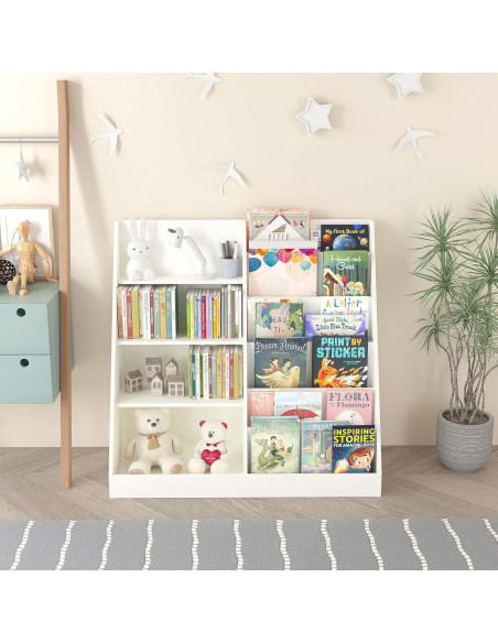 Estantería de Libros y Organizador de Juguetes FUCIHOMA 4 Niveles